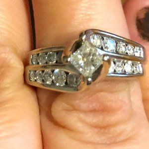 White Gold Diamond Engagement Ring